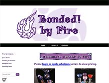 Tablet Screenshot of bondedbyfire.com